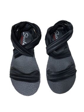 Skechers Cali Meditation Still Sky Sandals Sz 10